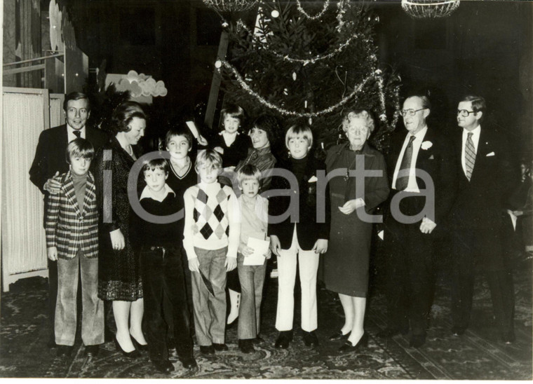 1979 AMSTERDAM La Famiglia Reale d'OLANDA alla festa di NATALE *Fotografia
