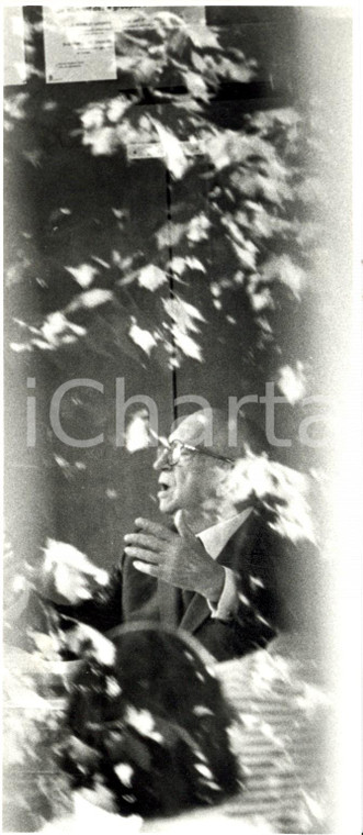 1980 ca PARIS (?) Edgar FAURE parla a una conferenza *Fotografia artistica