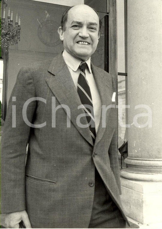 1983 PARIS ELYSEE Claude CHEYSSON al Consiglio dei ministri *Fotografia