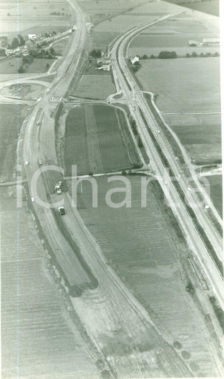 1980 ALSACE (FRANCE) Veduta aerea della nuova tangenziale *Fotografia