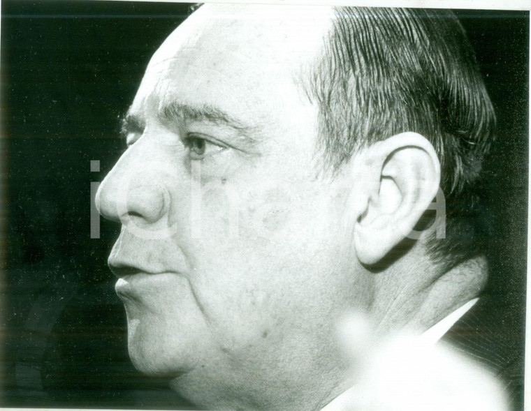 1986 PARIS Politico Raymond BARRE Ritratto in primo piano *Fotografia