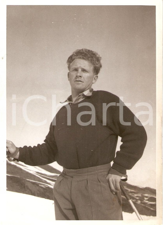 1960 ca SWITZERLAND Campionati SCI ALPINO Bernhard PERREN Ritratto *Foto