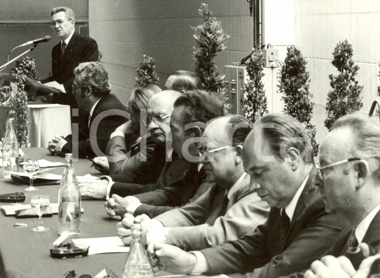 1980 STRASBURGO (F) Théo BRAUN Assemblea vertici CMDP Crédit Mutuel *Fotografia