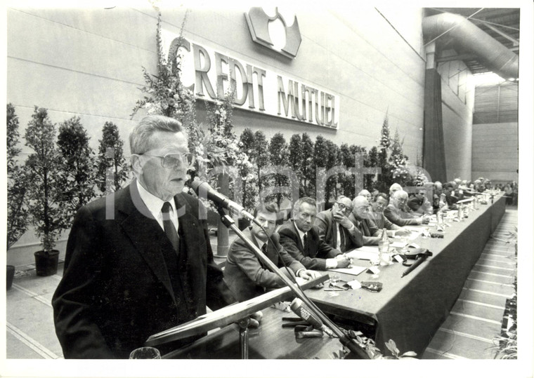 1984 STRASBOURG (F) Théo BRAUN Président CREDIT MUTUEL d'ALSACE *Photographie