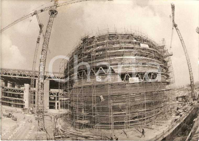 1980 ca PARIS Parc de la Vallette La GEODE en construction Cinema IMAX *Photo