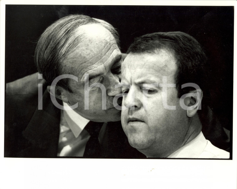 1985 NORIMBERGA (D) Werner DOLLINGER e Gerold TANDLER - Congresso CSU *Foto