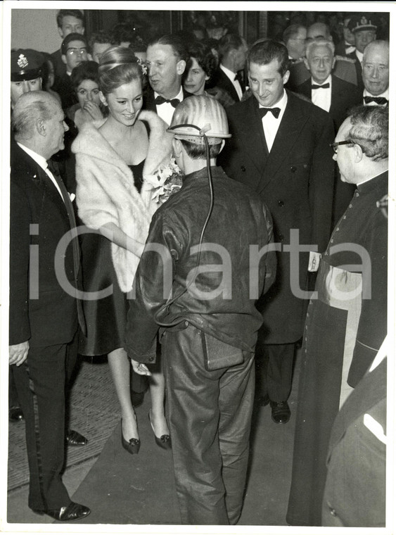 1961 BRUXELLES Principi Alberto Paola BELGIO Prima film Gina LOLLOBRIGIDA *Foto