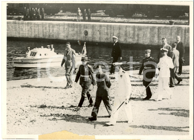 1936 YUGOSLAVIA Re Edoardo VIII arriva al porto in visita ufficiale *Fotografia