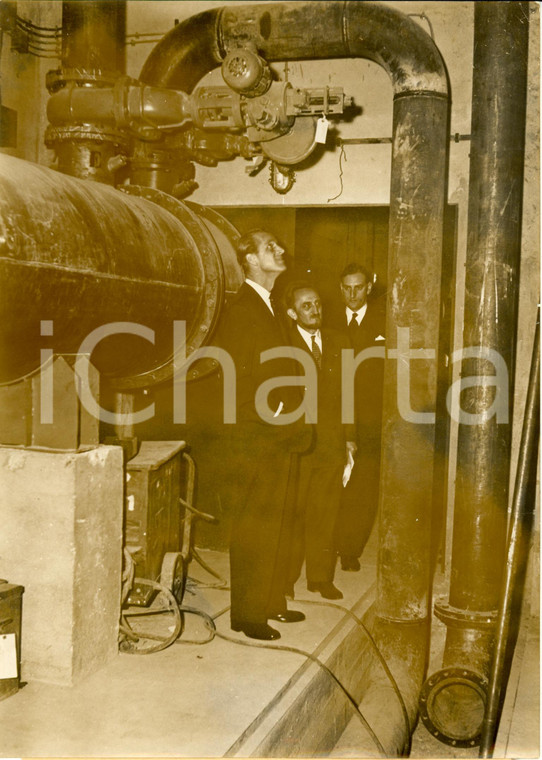 1957 SACLAY (F) Principe Filippo di EDIMBURGO visita reattore nucleare *Foto