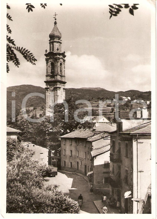 1955 ca REZZOAGLIO (GE) Chiesa SAN MICHELE ARCANGELO Animata *Cartolina FG NV