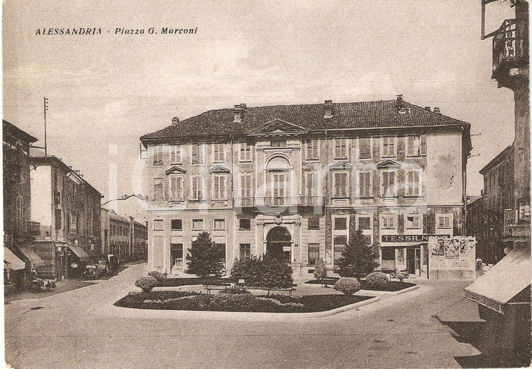 1950 circa AESSANDRIA Piazza MARCONI Panorama *Cartolina FG NV
