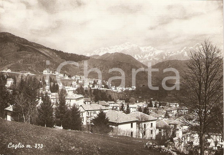 1950 circa CAGLIO (CO) Scorcio panoramico del paese *Cartolina FG NV