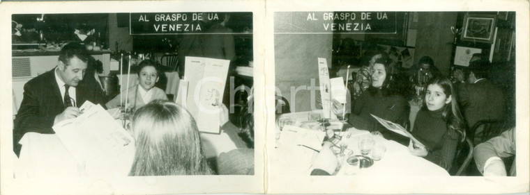 1970 ca VENEZIA Ristorante AL GRASPO DE UA Portafiammiferi pubblicitario