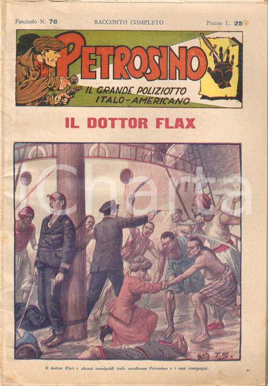 1949 POLIZIESCO Giuseppe PETROSINO - Il dottor Flax *Fascicolo 76