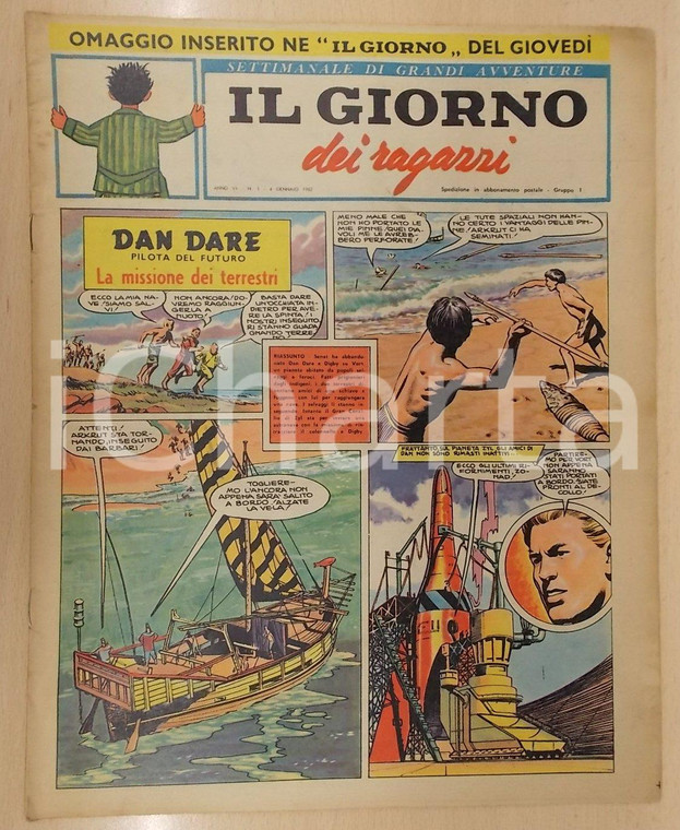 1962 GIORNO DEI RAGAZZI Aereo DART HERALD Cosacco COCCO BILL Rivista n.4