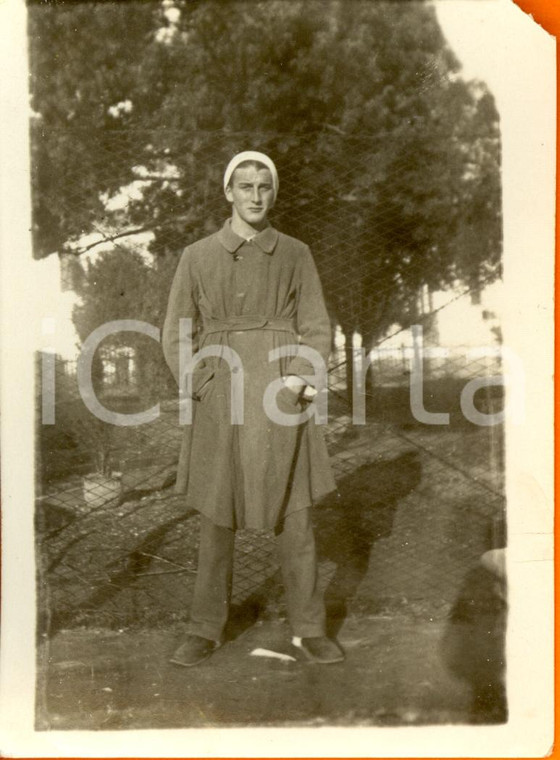 1931 BRESCIA Ospedale MILITARE - Soldato durante convalescenza *Foto 6 x 9 cm