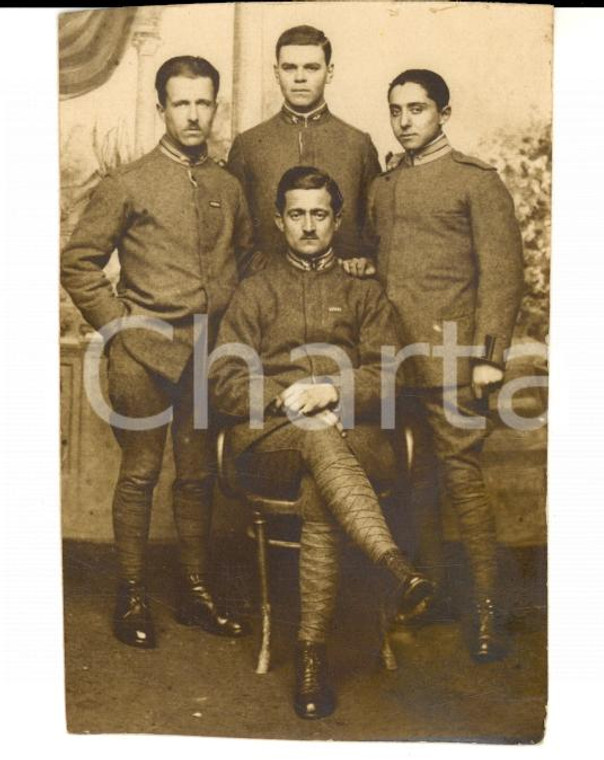 1917 PIACENZA Ritratto ufficiali 25° Reggimento Fanteria BRIGATA BERGAMO *Foto