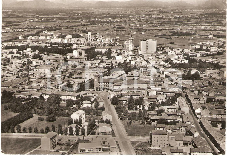 1960 RHO (MI) Veduta aerea della città Panorama *Cartolina FG VG