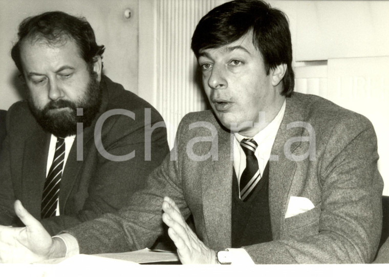 1981 FRANCIA Didier BARIANI Parti Radical-Socialiste conférence de presse *Photo