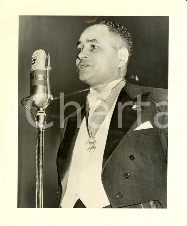 1951 USA Ralph BUNCHE PHILADELPHIA COTILLION SOCIETY Cross MALTA *DAMAGED Photo