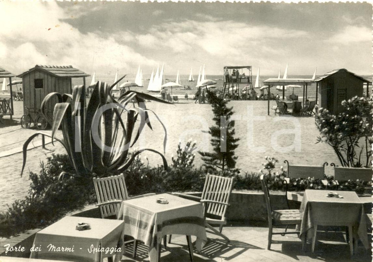 1953 FORTE DEI MARMI (LU) Veduta della spiaggia dal LIDO *Cartolina animata FG