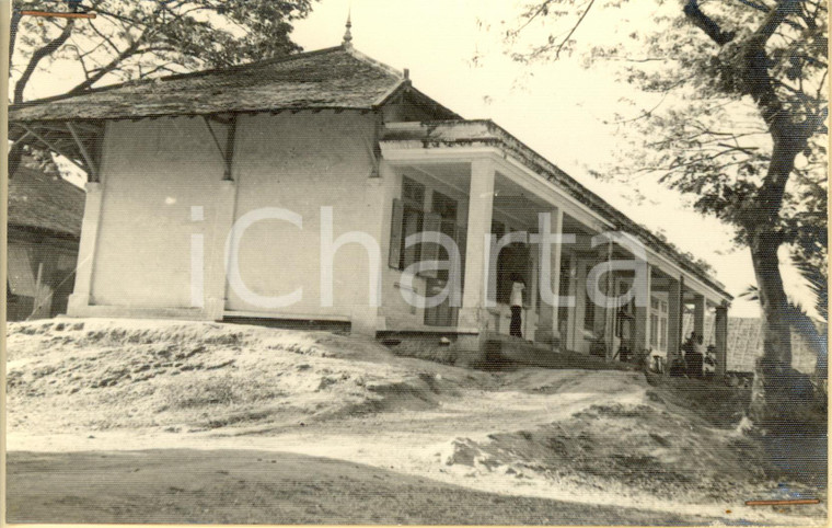 1955 ca CAMBOGIA Scuola CHAU PONHEA HOK La Direzione in muratura *Fotografia