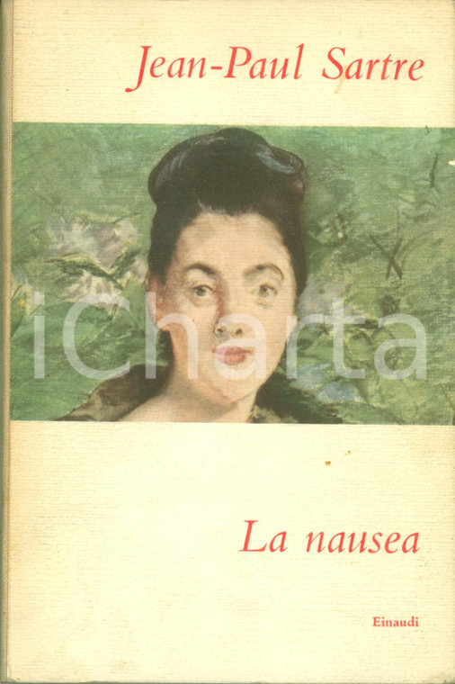 1955 Jean-Paul SARTRE La nausea quarta edizione EINAUDI CORALLI