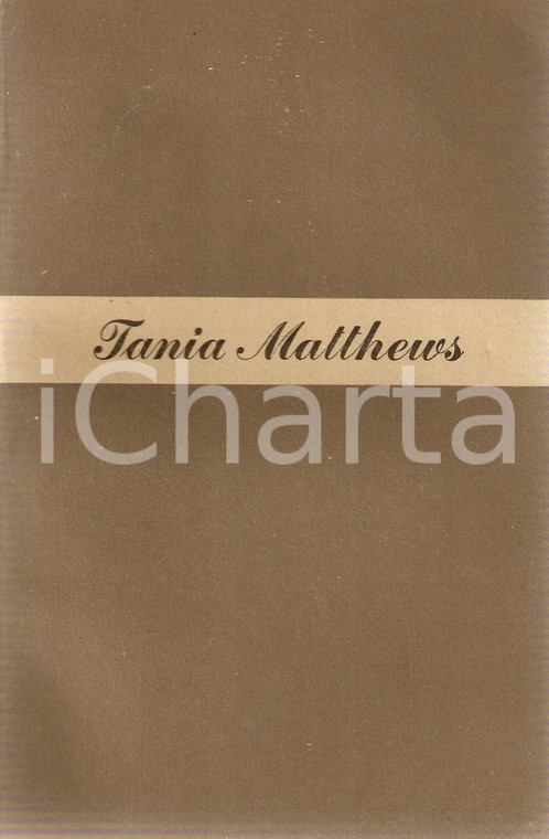 1950 Tania MATTHEWS La moglie russa *Ed. LONGANESI Collana Il cammeo n.39