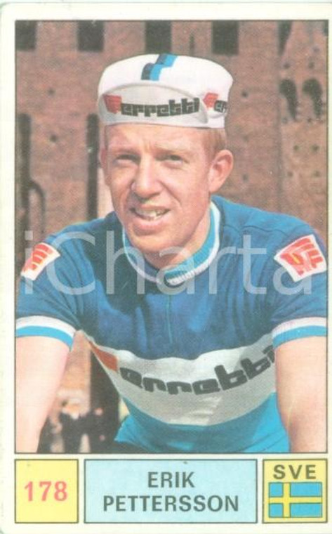 PANINI - SPRINT 1971 Figurina valida Erik PETTERSSON n 178 Ciclismo SVEZIA