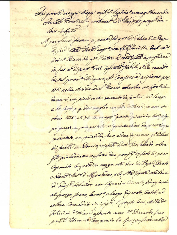 1792 NAPOLI PONTICELLI Vincenzo RICCARDO immesso in una proprietà rurale