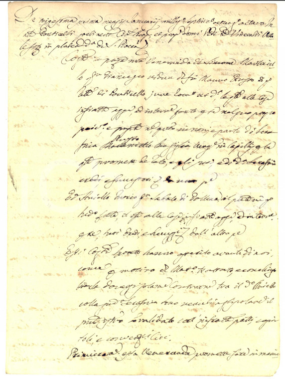 1788 NAPOLI PONTICELLI Contratto di matrimonio e dote di Serafina MARTENIELLO