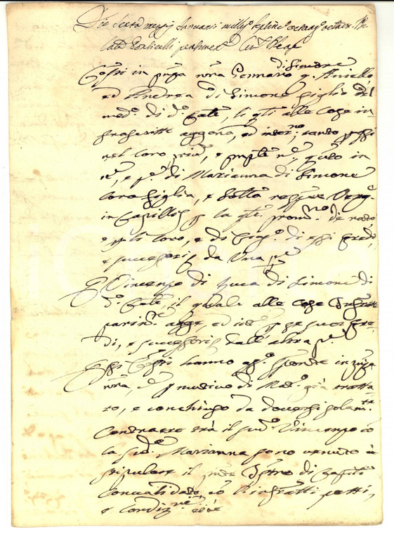 1788 NAPOLI PONTICELLI Contratto di matrimonio e dote di Marianna DI SIMONE