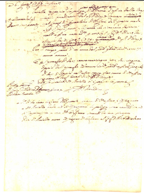 1767 CASARLANO (NA) Aniello ESPOSITO conferma affitto masseria *Manoscritto