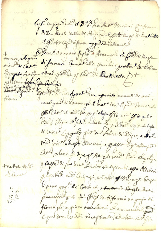 1794 NAPOLI PONTICELLI Contratto di matrimonio e dote di Caterina ESPOSITO