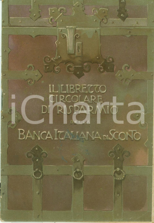 1918 BANCA POPOLARE DI SCONTO Vantaggi libretto circolare *Opuscolo