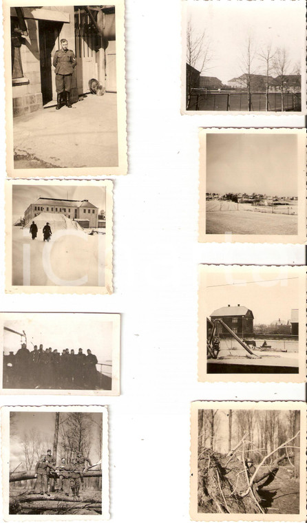1940 ca WWII WEHRMACHT Ufficiali al rifugio invernale *LOTTO 8 FOTOGRAFIE