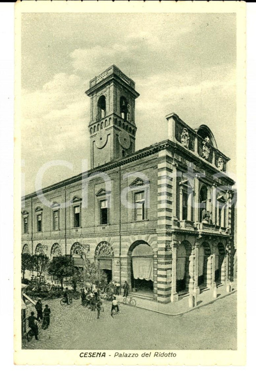 1941 CESENA Veduta del Palazzo del RIDOTTO *Cartolina ANIMATA FP NV