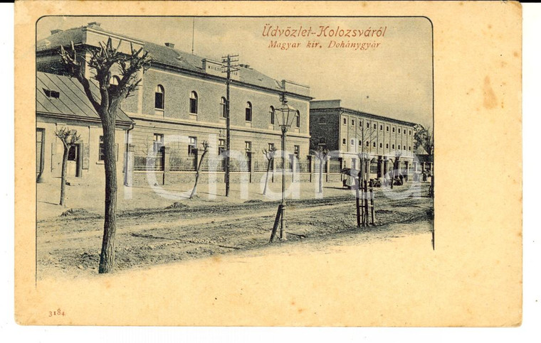 1900 ca CLUJ-NAPOCA (ROMANIA) Veduta del centro *Cartolina postale FP NV