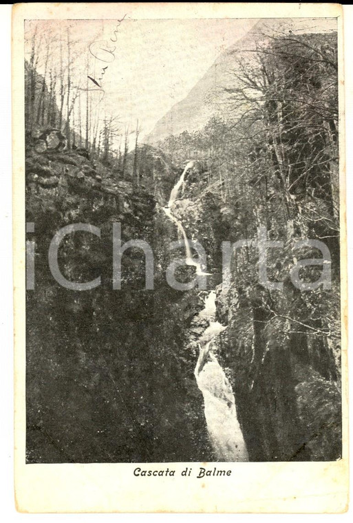 1906 BALME (TO) Veduta della cascata *Cartolina postale VINTAGE FP VG