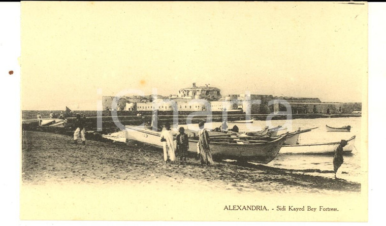 1910 ca ALEXANDRIE (EGYPTE) Sidi Kayed Bey Fortress *Carte postale ANIMEE