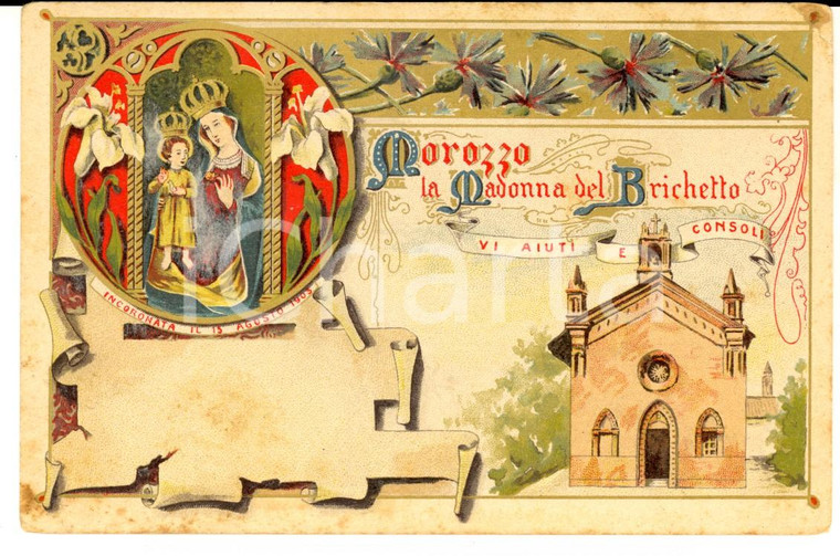 1900 ca MOROZZO (CN) Santuario della MADONNA DEL BRICHETTO *Cartolina FP NV