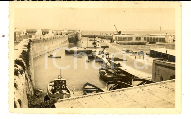 1960 ca EL JADIDA /MAZAGAN (MAROCCO) Vecchio porto *Cartolina ANIMATA barche