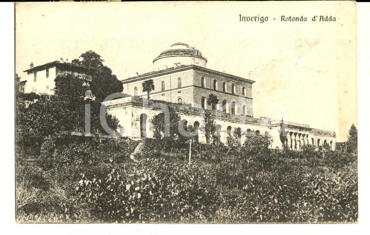 1923 INVERIGO (CO) Panorama con la Rotonda d'Adda *Cartolina FP VG