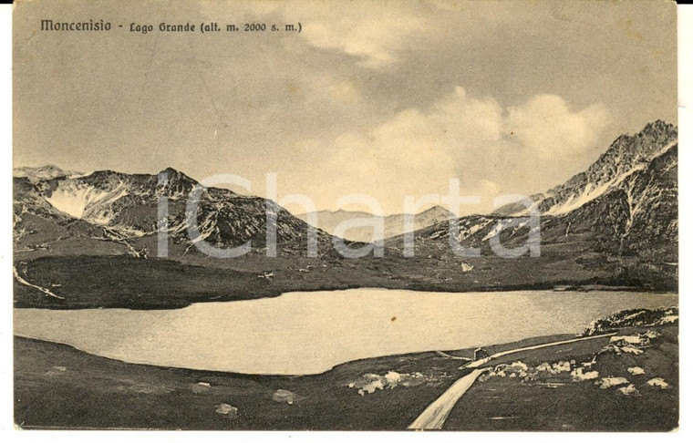 1915 ca MONCENISIO (TO) Veduta del Lago GRANDE *Cartolina postale FP NV