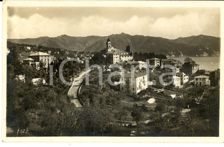 1933 SANTA MARGHERITA LIGURE (GE) Veduta di SAN GIACOMO DI CORTE Cartolina FP VG