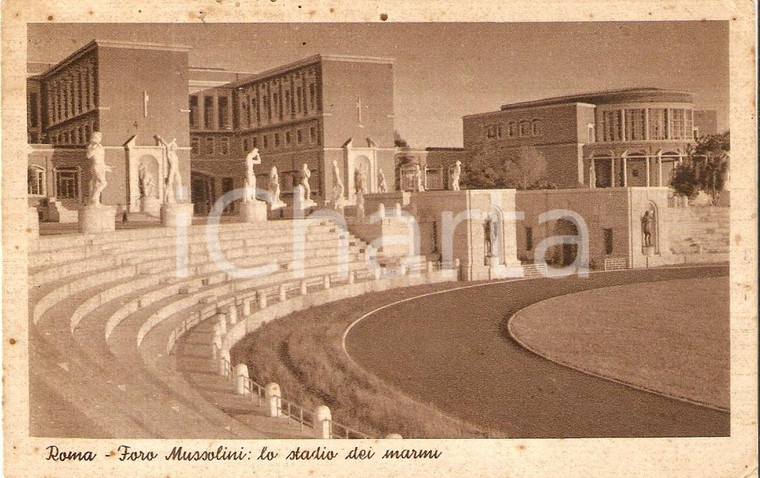 1941 ROMA - FORO MUSSOLINI Lo stadio dei marmi *Cartolina FP VG