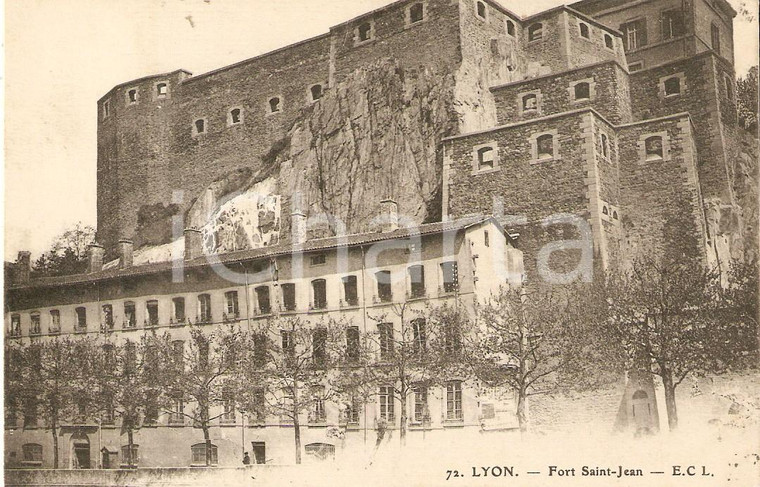 1935 ca LYON (FRANCE) Fort SAINT-JEAN *Cartolina FP NV