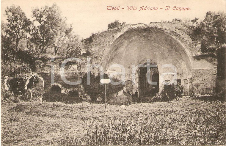 1925 ca TIVOLI (RM) Il canopo di Villa Adriana *Cartolina FP NV