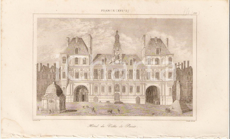1840 PARIS Hotel de la Ville - L'Univers *Stampa Inc. LEMAITRE