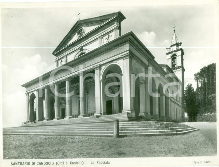 1955 ca CITTÀ DI CASTELLO (PG) Facciata Santuario di CANOSCIO *Fotografia PAIS